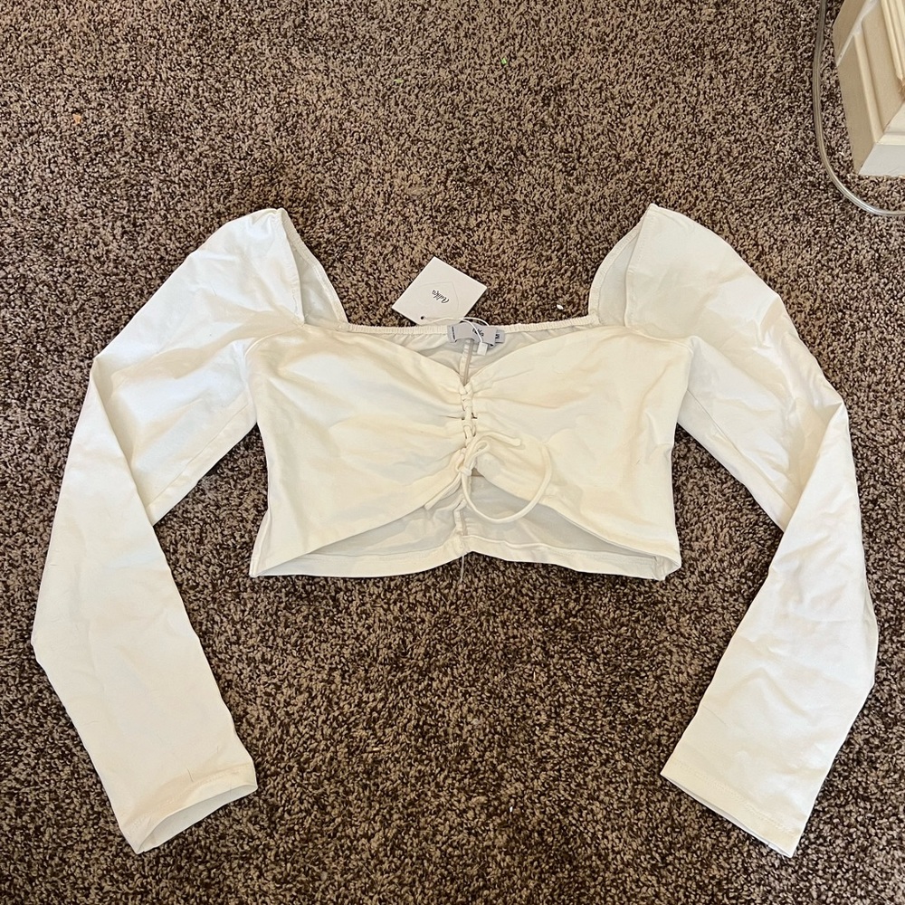 Long sleeve crop top